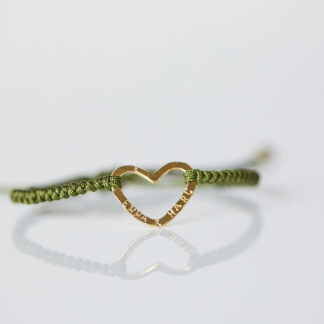 Pulsera Corazón personalizable macramé